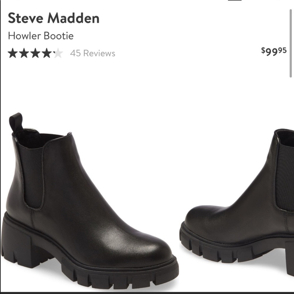 Worn once. STEVE MADDEN HOWLER BOOTIE